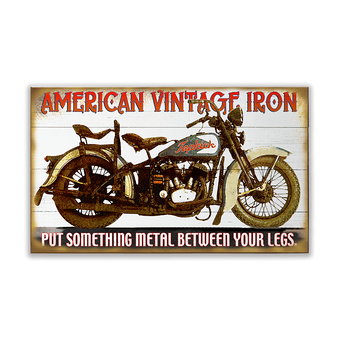 American Vintage Iron Sign