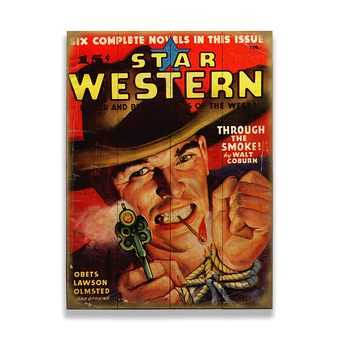 Star Western Pulp Fiction Series Sign