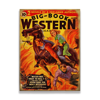 Big Book Western Pulp Fiction Series Sign