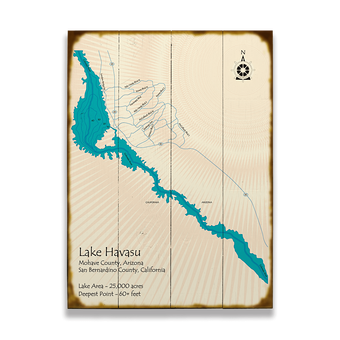 Lake Havasu Map Sign