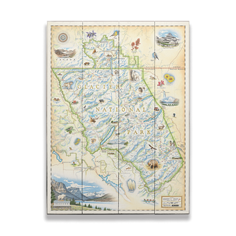 Glacier National Park Xplorer Map
