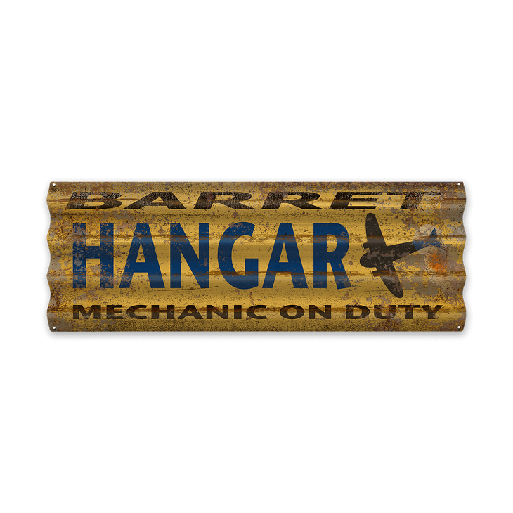 Hangar Corrugated Sign - Hangar