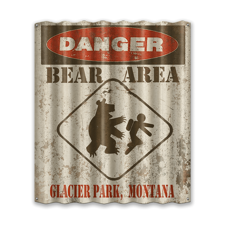 Danger Bear Area Corrugated Sign - Danger Bear Area