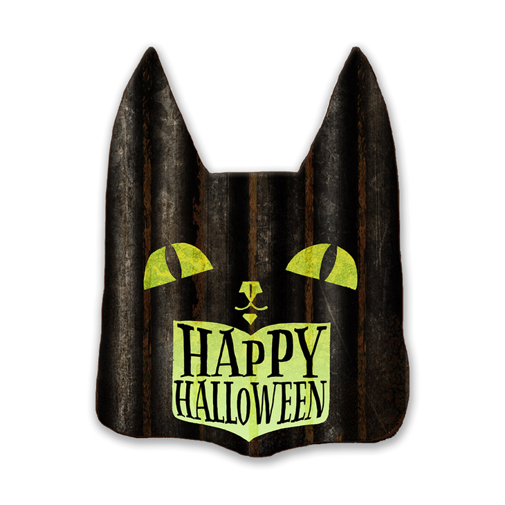 Scaredy Cat Corrugated Sign - Happy Halloween