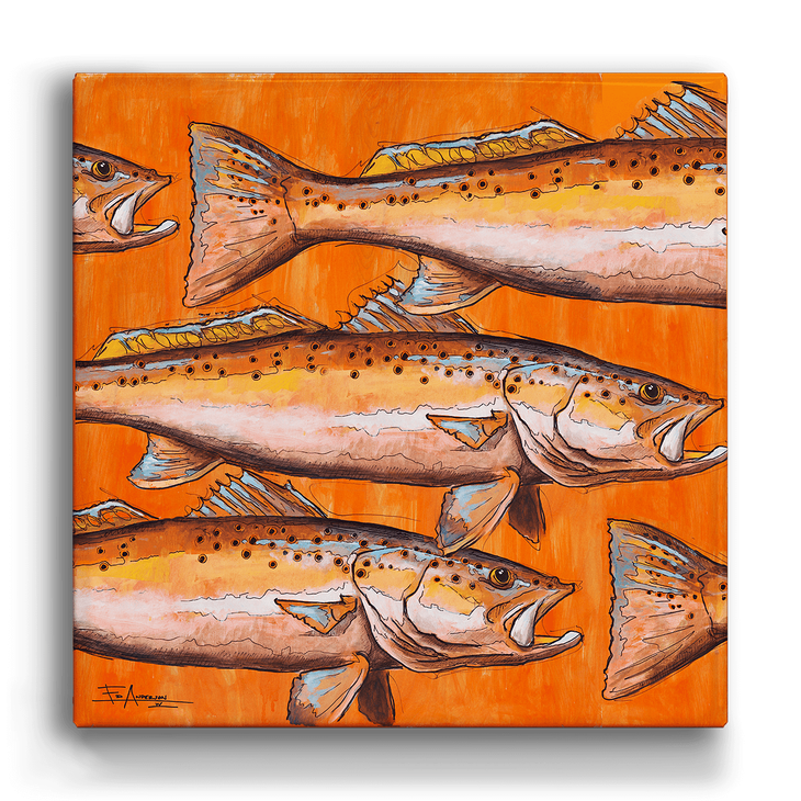 Orange Sea Trout Box Art - Orange Sea Trout Box Art