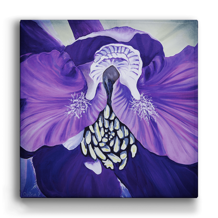 Purple Delphinium Box Art - Purple Flower Box Art