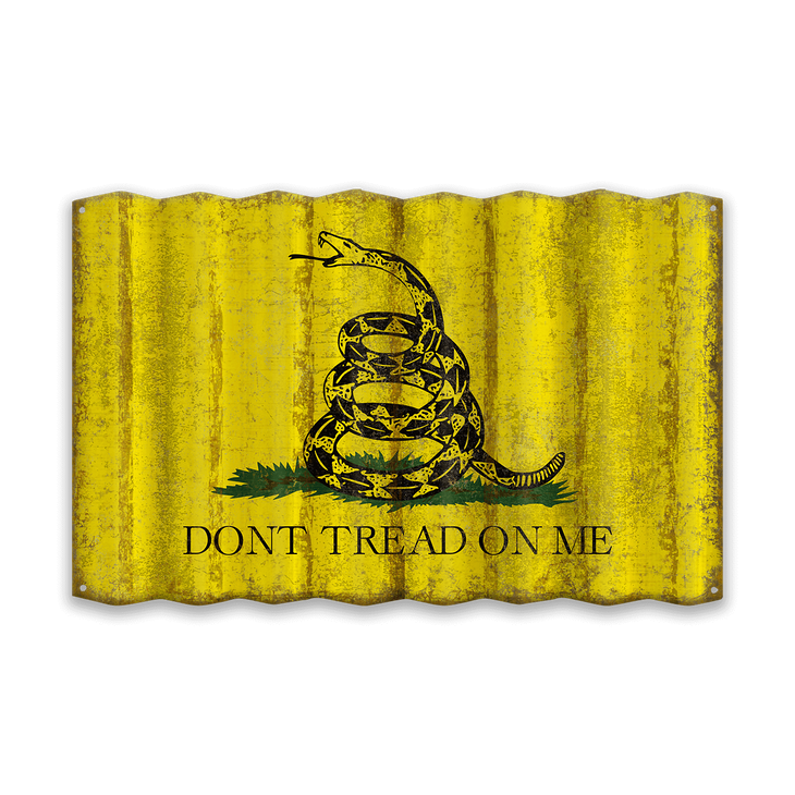 Gadsden Corrugated Flag - Don't Tread On Me