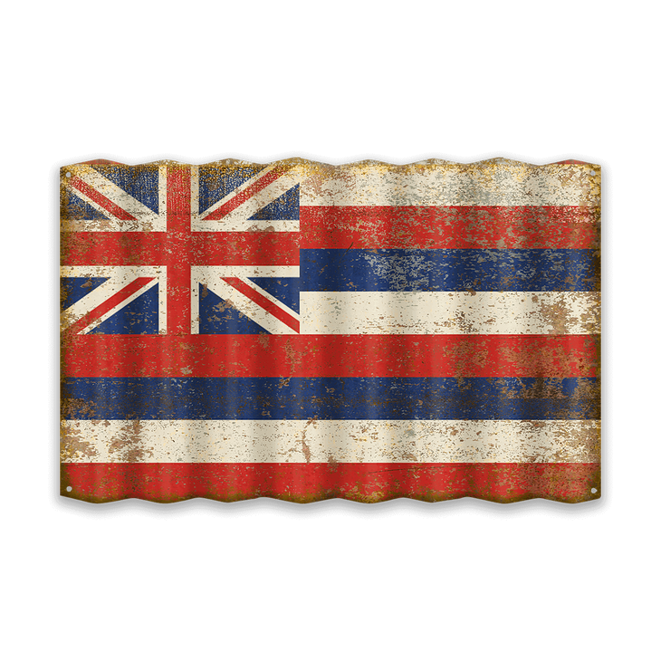 Hawaii Corrugated Sign - Hawaii