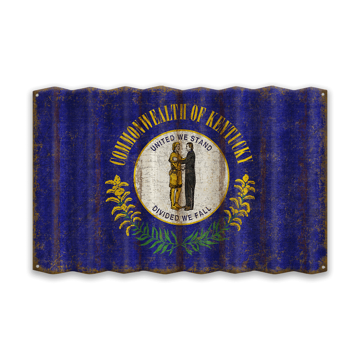 Kentucky Corrugated State Flag - Kentucky