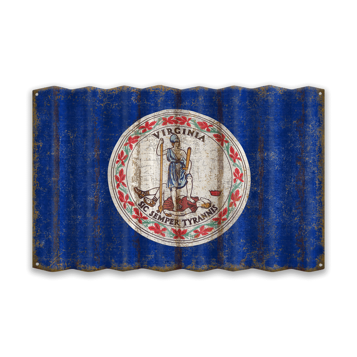 Virginia Corrugated Flag - Virginia