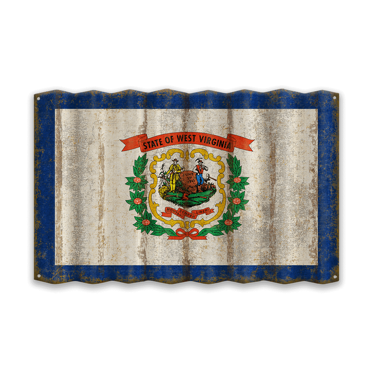 West Virginia Corrugated Flag - West Virginia