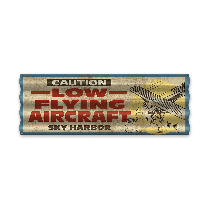 Low Flying Aircraft Corrugated Sign - Low Flying Aircraft