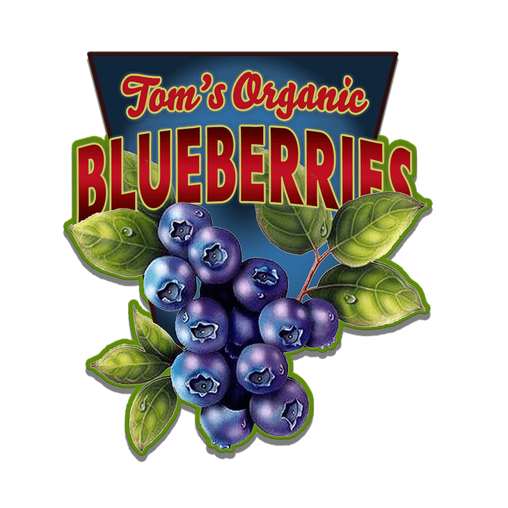 Blueberries (Shaped Sign) - Blueberries
