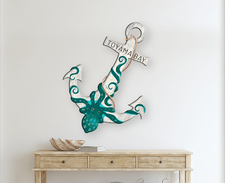 Teal Octopus Anchor Cut Up - Teal Octopus Anchor Cut Up