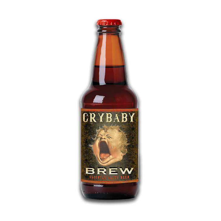 Crybaby Brew Beer Bottle Cut Up Sign - Crybaby Brew