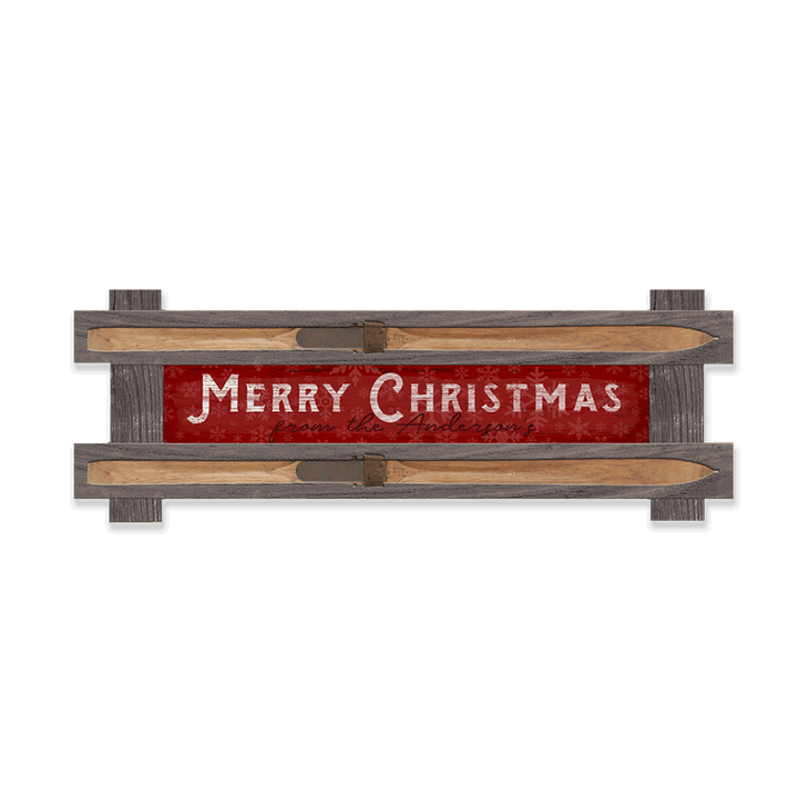 Framed Merry Christmas Sign - Framed Merry Christmas Sign