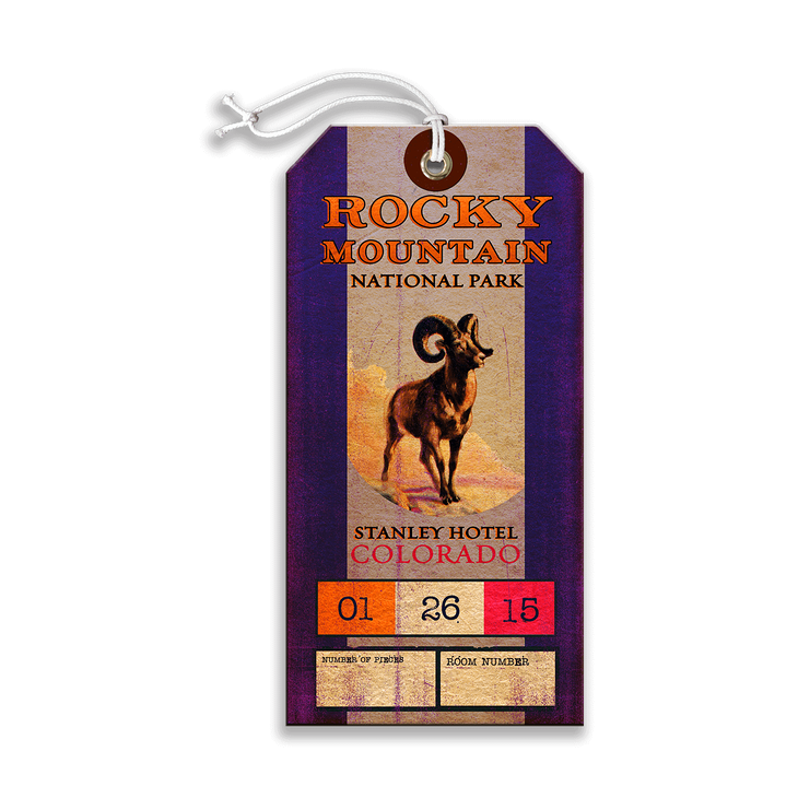 Rocky Mountain National Park Luggage Tag - Rocky Mountain National Park
