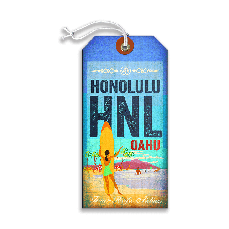 Honolulu HNL Luggage Tag - Honolulu HNL Luggage Tag