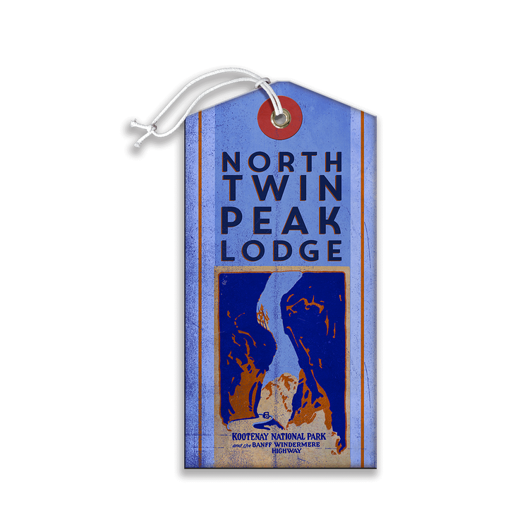 North Twin Peak Lodge Luggage Tag - North Twin Peak Lodge Luggage Tag