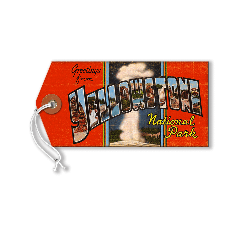 Greetings from Yellowstone Luggage Tag - Greetings from Yellowstone Luggage Tag