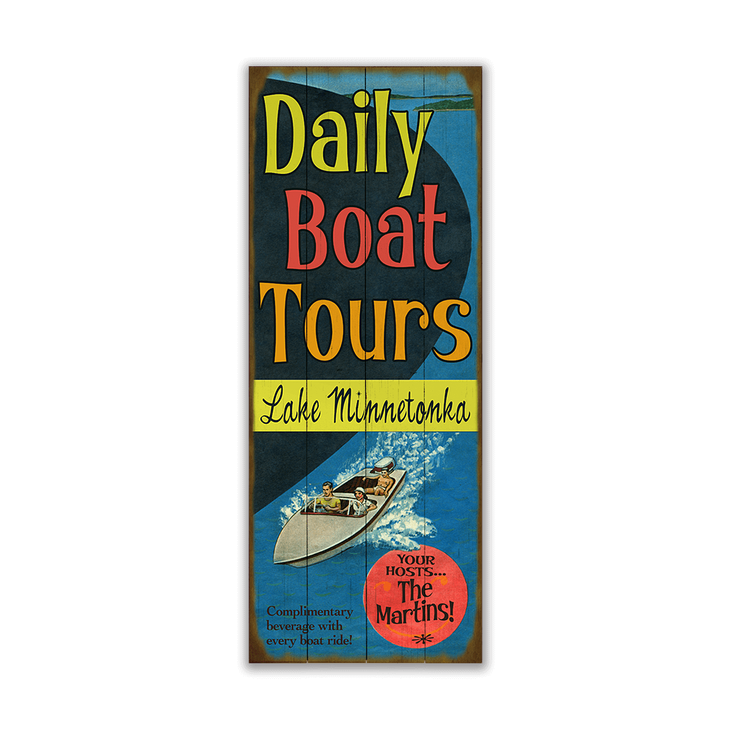 Daily Boat Tours Sign - Daily Boat Tours