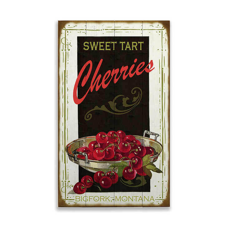 Sweet Tart Cherries Vintage Sign - Sweet Tart Cherries