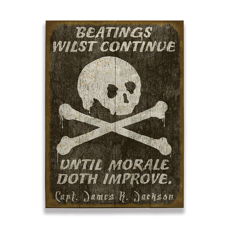 Beatings On The Jolly Roger Sign - Beatings on the Jolly Roger