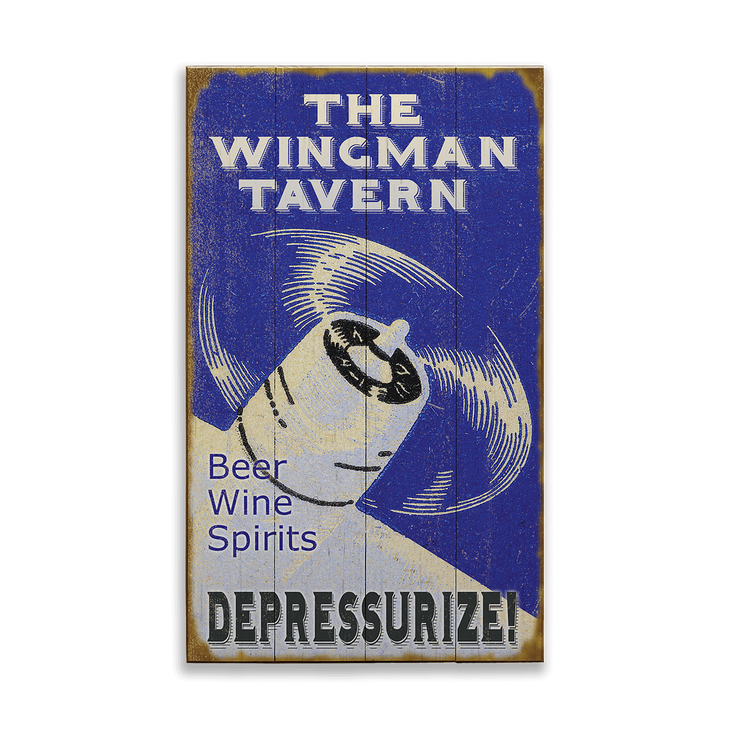 Depressurize Pilot Tavern Sign - Depressurize