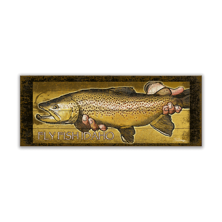 Brown Trout Fish Sign - Brown Trout