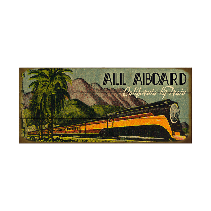 All Aboard Mountain Train Sign - All Aboard Mountain Train