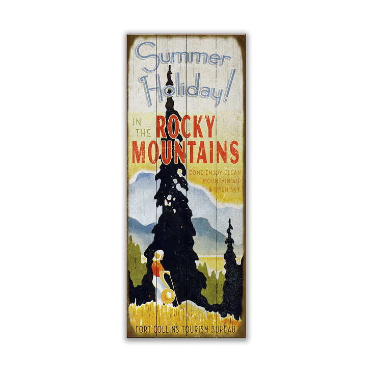 Summer Holiday Sign - Summer Holiday in the Rocky Mountains