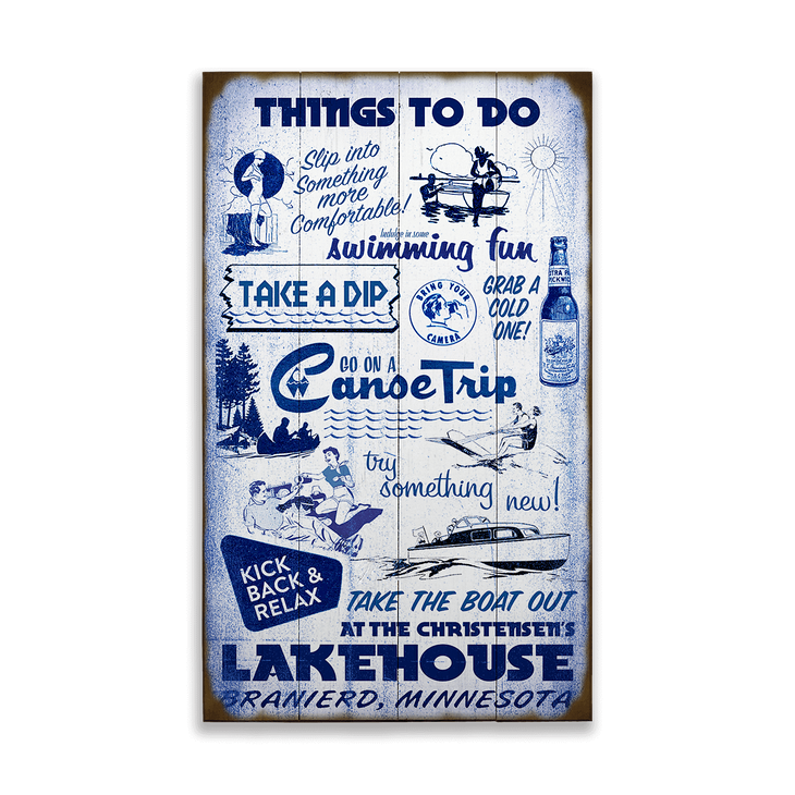 Things to do at the Lakehouse Sign - Things to do at the Lakehouse