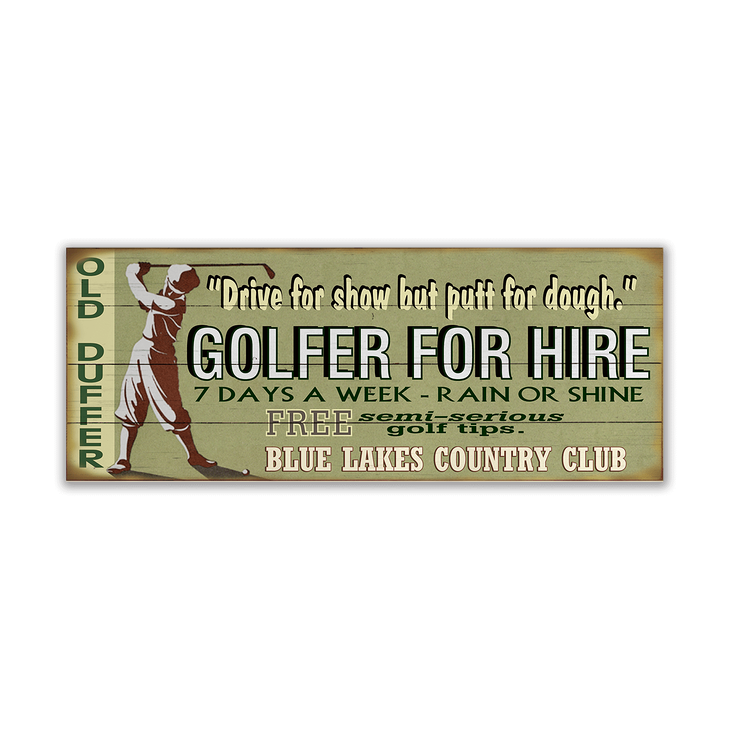 Old Duffer Golfer For Hire - Old Duffer Golfer For Hire