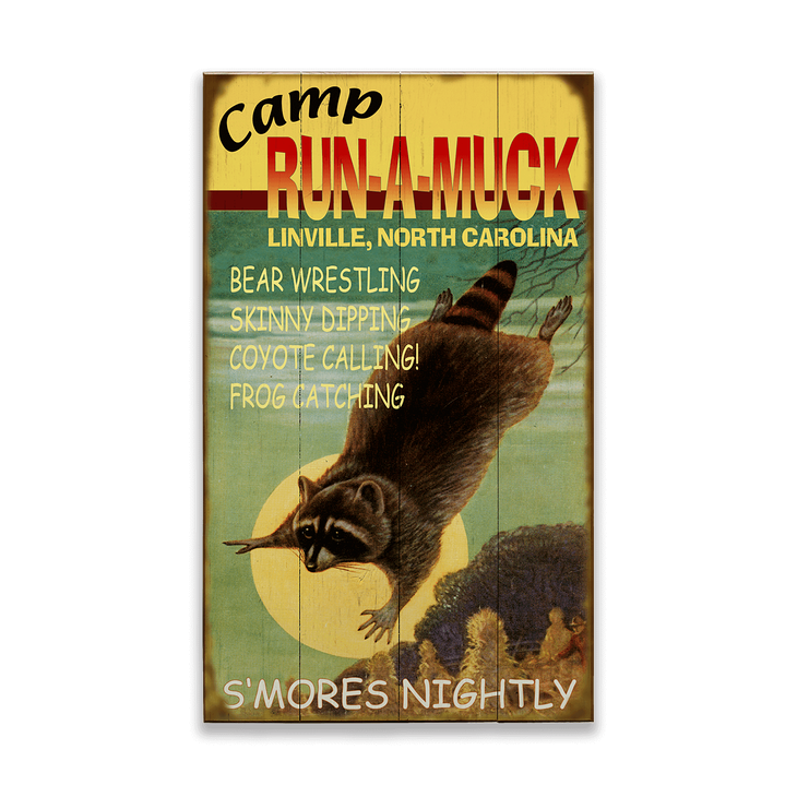 Camp Run-A-Muck Sign - Camp Run-A-Muck