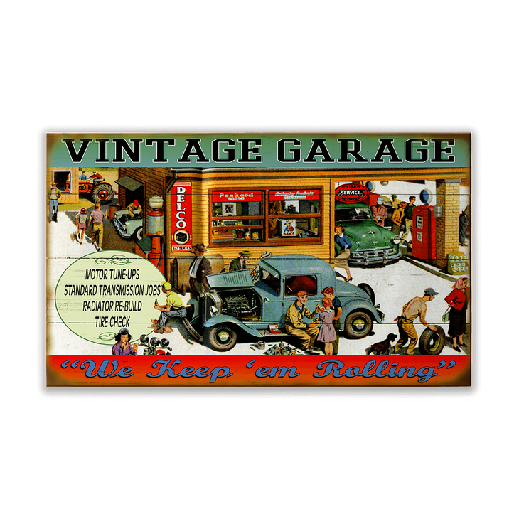 Vintage Garage Sign - Vintage Garage