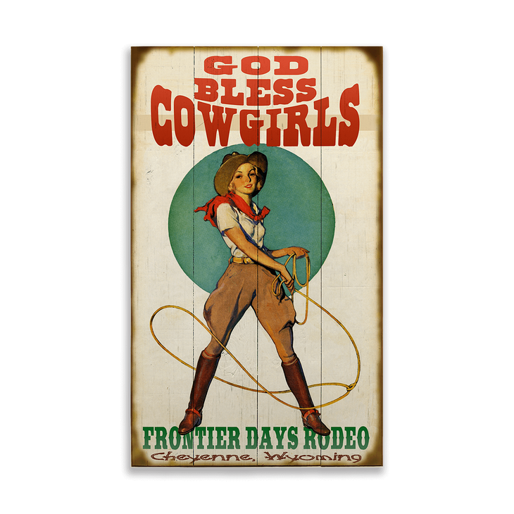 God Bless Cowgirls Sign - Cowgirls