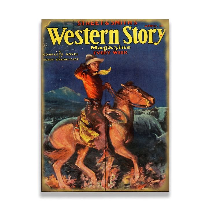 Western Story Pulp Fiction Sign - Western Story