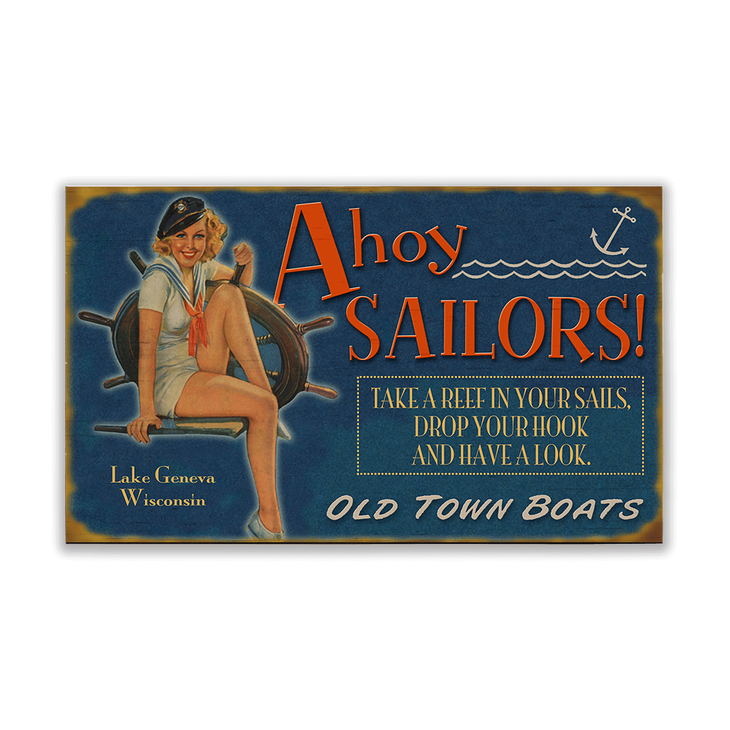 Ahoy Sailors Sign - Ahoy Sailors