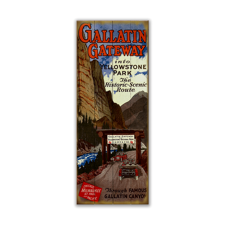 Vintage Gallatin Gateway Sign - Gallatin Gateway