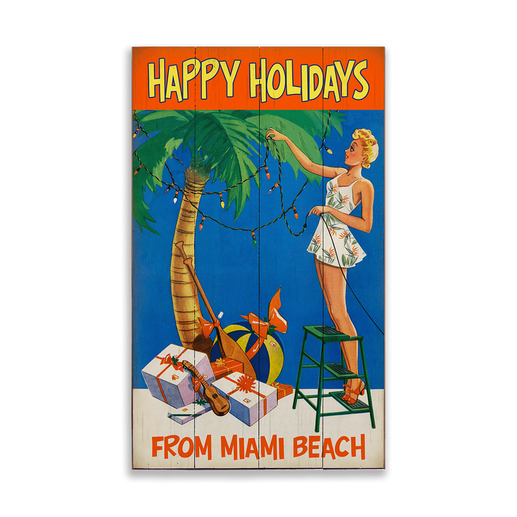 Tropical Blonde Christmas Sign - Tropical Blonde Christmas Sign