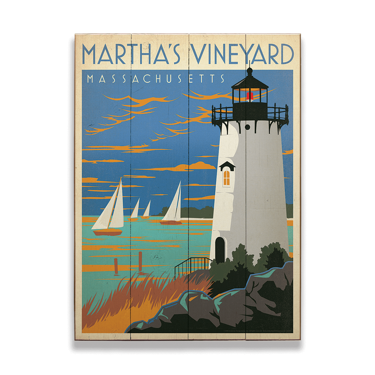 Martha's Vineyard (Lighthouse) Sign - Martha's Vineyard