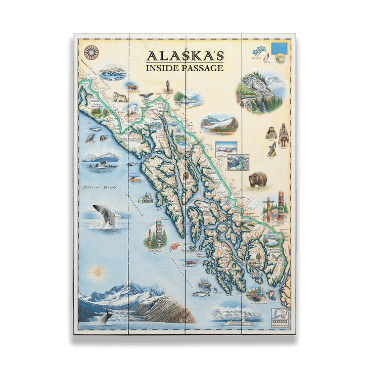 Alaskas Inside Passage Xplorer Map - Alaskas Inside Passage Xplorer Map