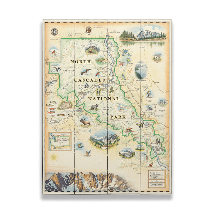 North Cascades National Park Xplorer Map - North Cascades National Park Xplorer Map