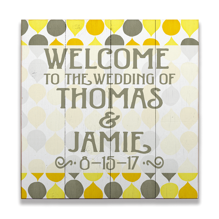 Welcome to the Wedding - Dew Drop Wood Sign - Welcome to the Wedding - Dew Drop Wood Sign