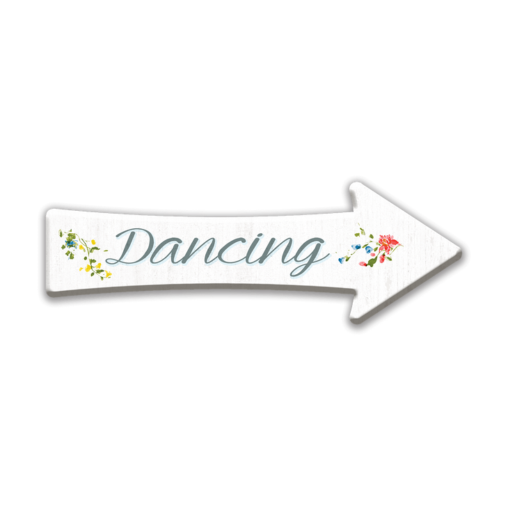 Directional Arrow- Spring Flowers Wood Sign - Directional - Spring Flowers Wood Sign
